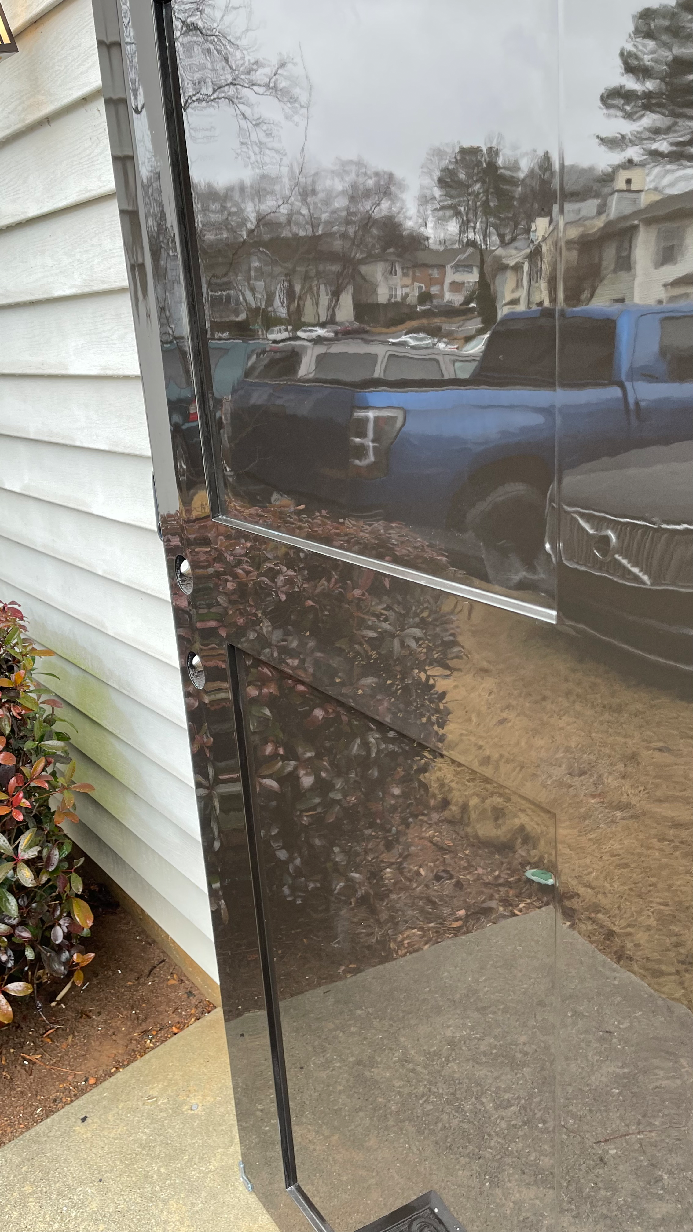 Cabinet doors sprayed for a smooth, durable finish